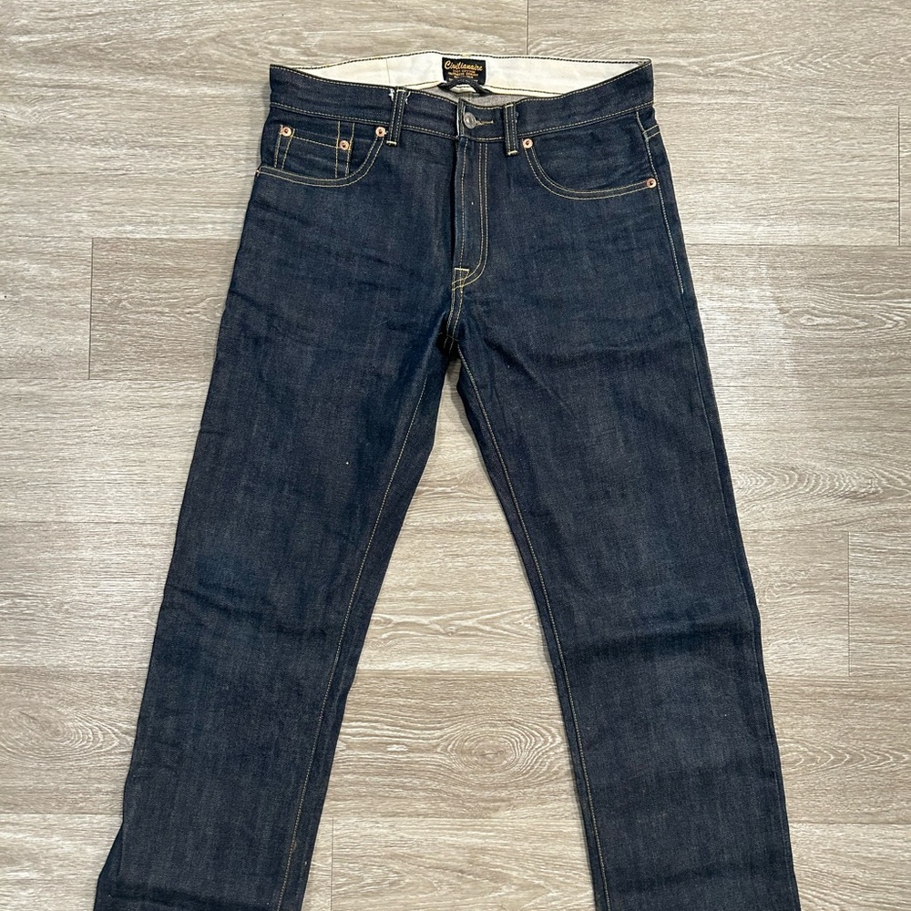 Civilianaire dark wash salvage denim